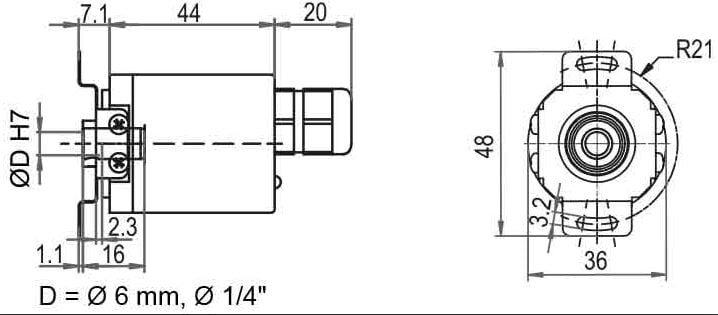 MDG 36 E Kabel Axial