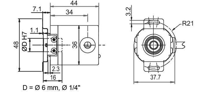 MDG 36 E Kabel Radial