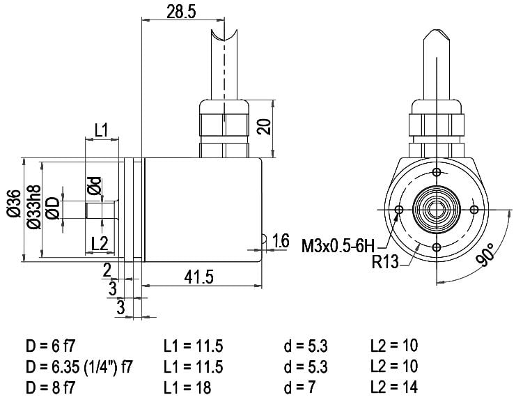 MDG 36 A Kabel Radial