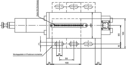 dimensional drawing vmi100-2