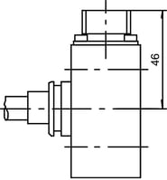 dimensional drawing radial connector interface wa