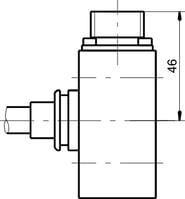 dimensional drawing radial connector interface wi