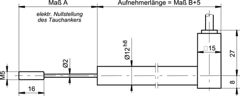 dimensional drawing wlh radial cable