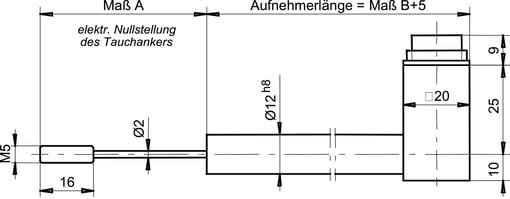 dimensional drawing wlh radial connector