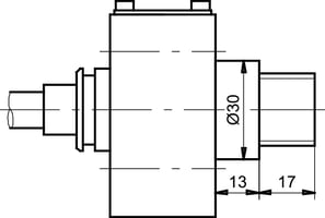 dimensional drawing axial connector interface wp